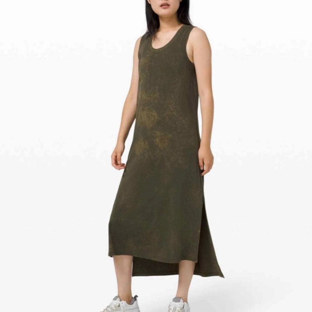 Lululemon All Yours maxi/midi tie dye tank dress